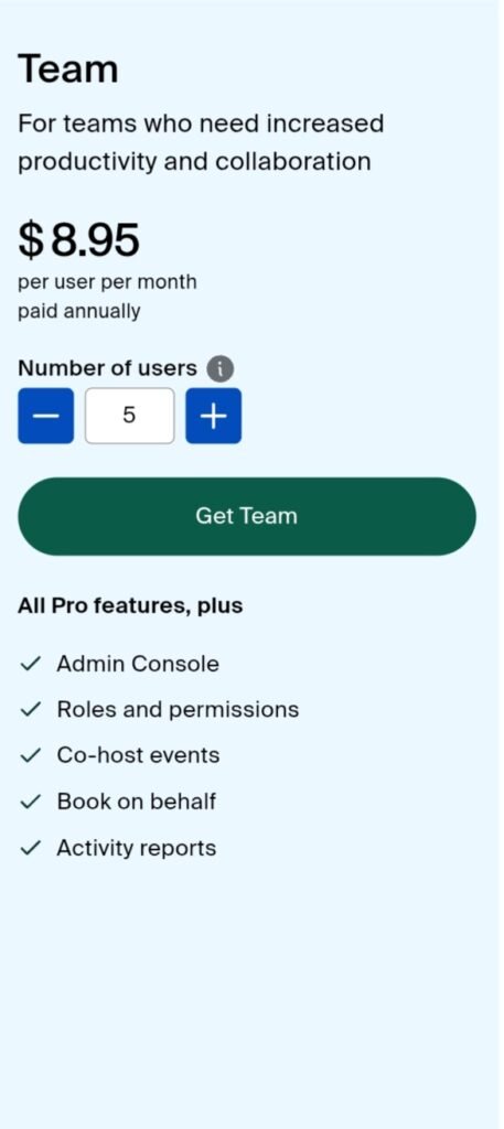 Doodle pricing plans
