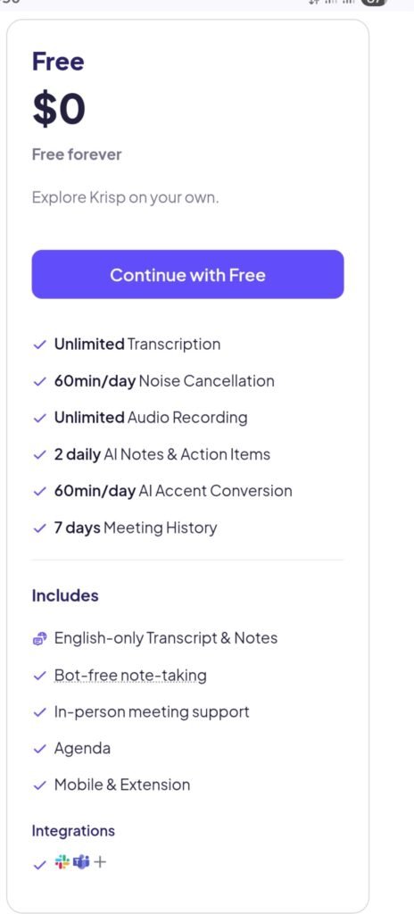 Krisp.ai pricing